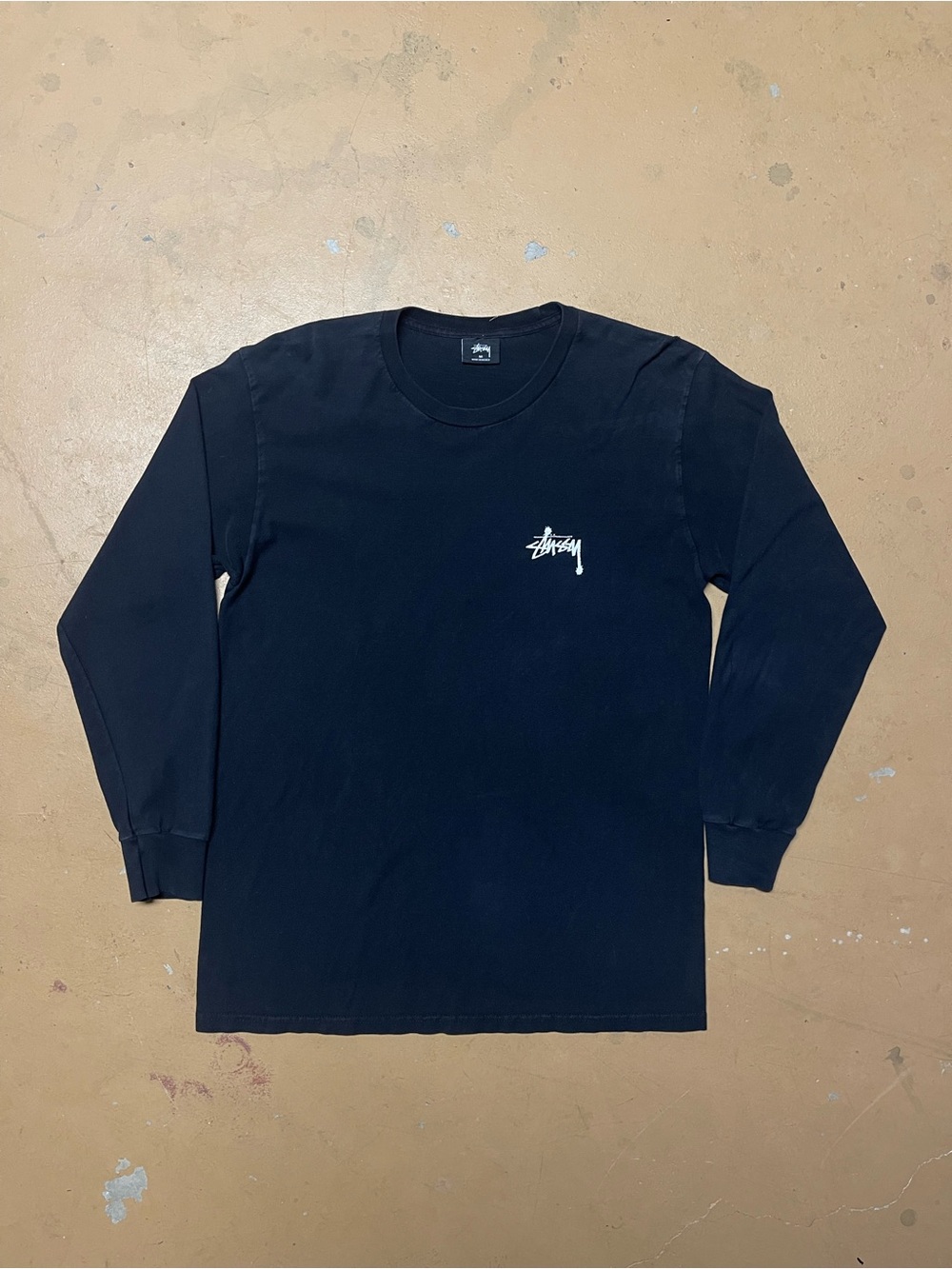 Stussy Rat Patrol Long-Sleeve Logo Tee Medium - Men's